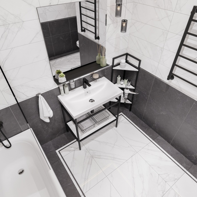 Мебель для ванной DIWO Смоленск 80 с раковиной Moduo 80 484000 - 1