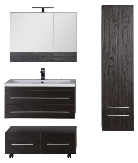 Тумба Aquanet Нота 90 подкатная венге 00170748 - 18