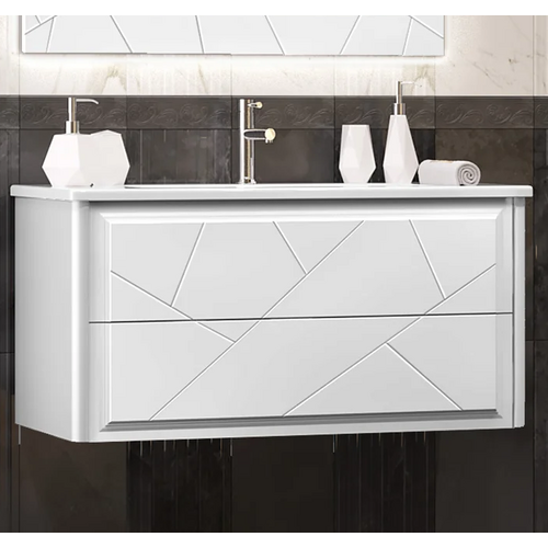 Тумба под раковину Opadiris Луиджи 100 белая матовая 00-00006177 - 0