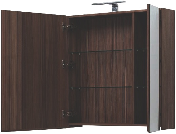 Зеркало-шкаф Aquanet Йорк 85 орех 203954 - 9