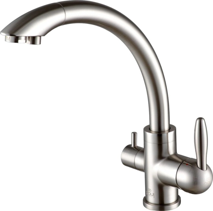 Смеситель Paulmark Essen для кухонной мойки, никель Es213001-NI - 0