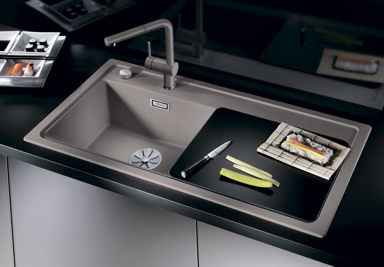 Мойка кухонная Blanco Zenar XL 6S серый беж, левая 524007 - 1