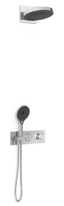 Душевой комплект Vincea Inspire с термостатом хром VSFW-422TI1CH - 0