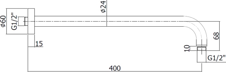 Кронштейн для верхнего душа Paffoni Lusso ZSOF034HG золото медовое - 2