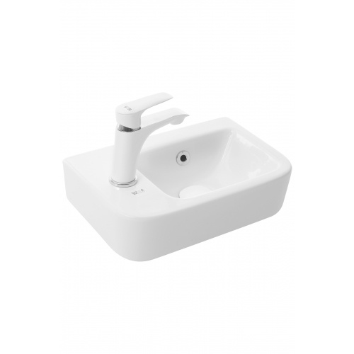 Раковина подвесная Weltwasser WW AISBACH 10100 L 37.5 белый  10000004590 - 0