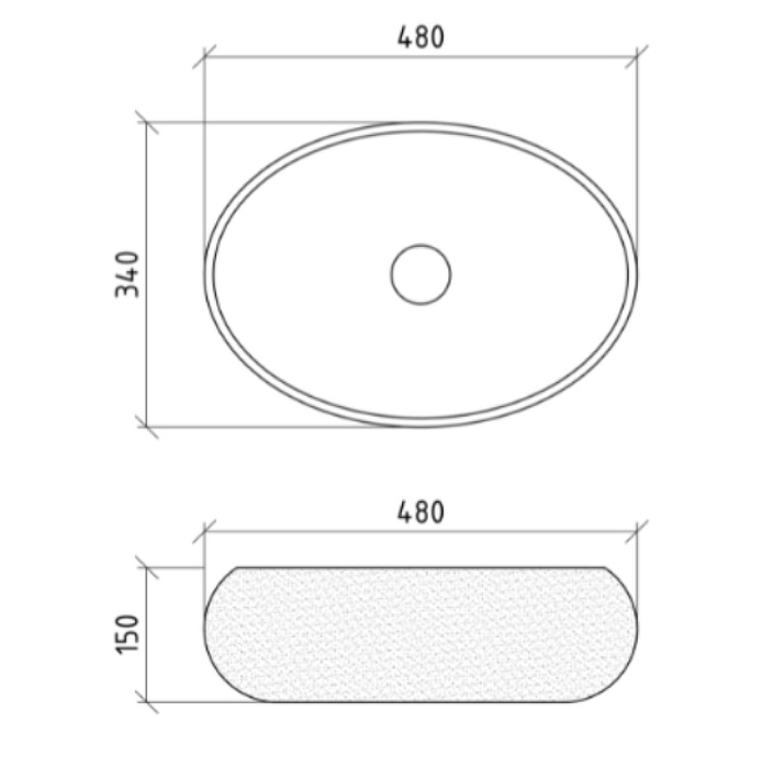 Раковина накладная Armadi Art NeoArt 48 серебро 861 - 2