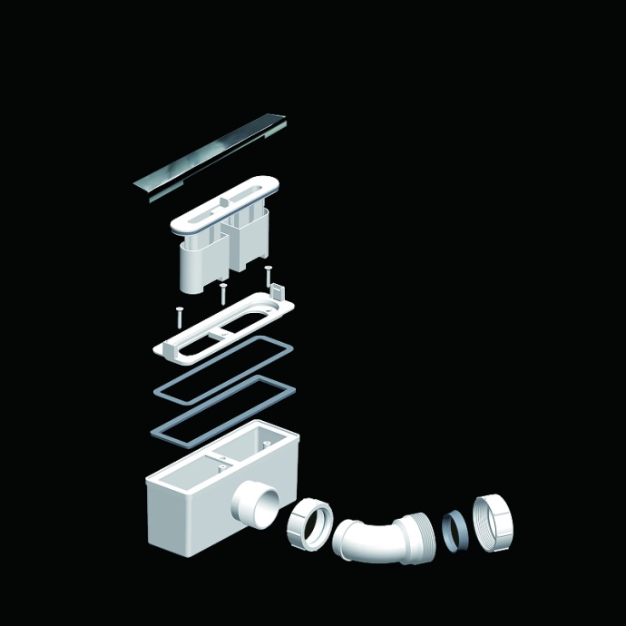 Душевой поддон с сифоном WeltWasser WW TRS 90х70 белый  10000008794 - 7