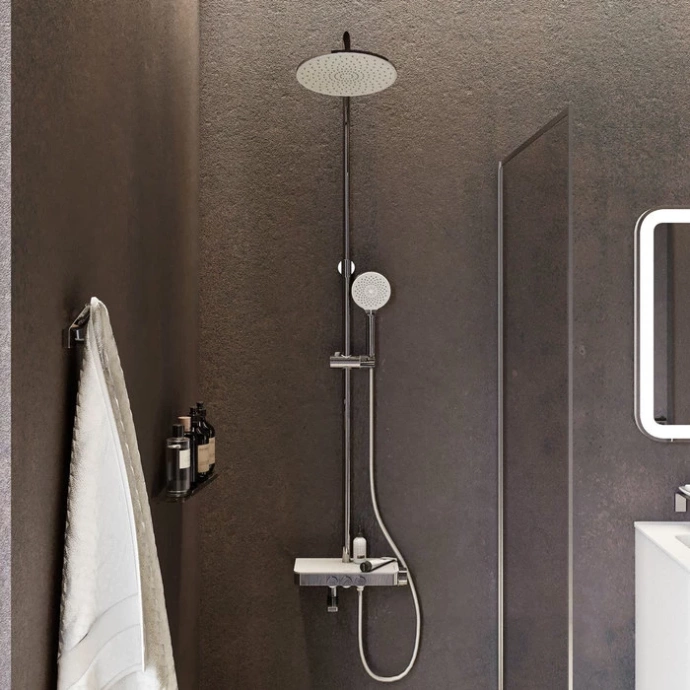 Смеситель с верхним душем и изливом SHESBBTi06 - 1