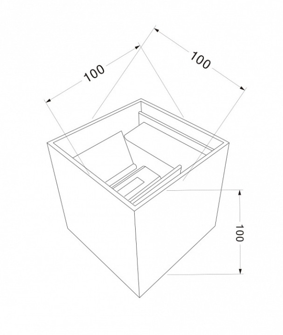 Уличный настенный светодиодный светильник Maytoni Fulton O572WL-L6W - 3