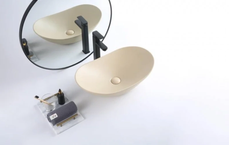 Раковина накладная BelBagno 60.5 см бежевый матовый  BB1404-H316  - 1