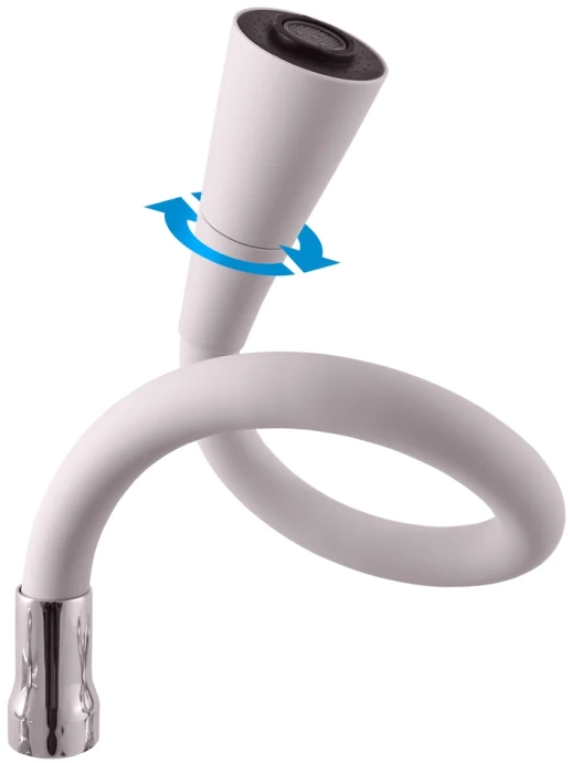 Смеситель для кухни Rav Slezak Sazava с гибким изливом серый матовый - хром SA506.5/13S - 1