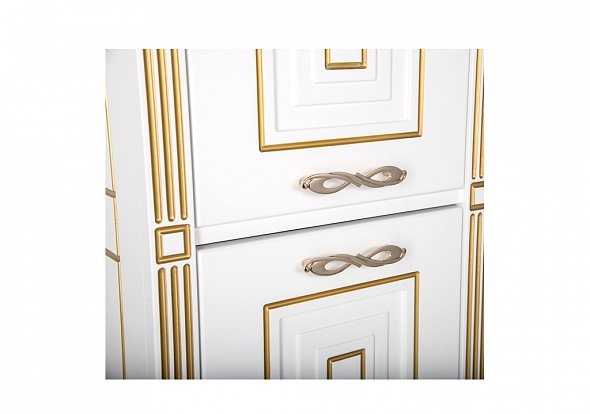 Шкаф-пенал Aquanet Паола 40 белый, золото 186112 - 3
