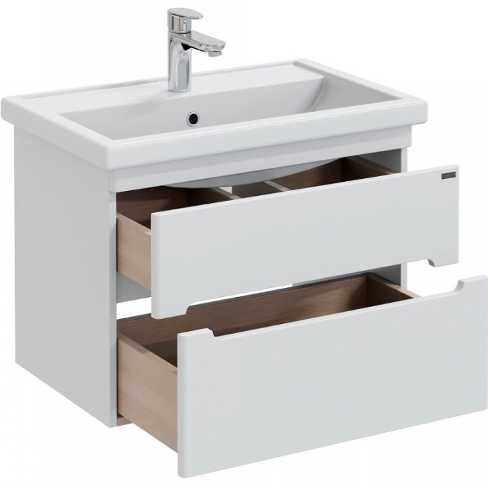 Тумба с раковиной подвесная Санта Лондон 70 белый - 5