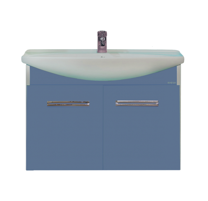 Джулия - 75 Тумба подвесная синяя Л-Джу01075-1110По - 0