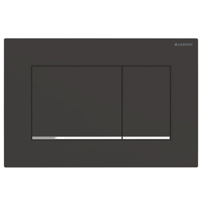 Кнопка смыва Geberit Sigma 30 115.883.14.1 черный матовый / хром глянцевый - 0