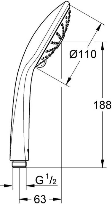 Душевая лейка Grohe Euphoria 110 Massage 27239001 - 6