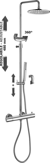 Душевая стойка Paffoni Mini Birillo ZCOL638LIQCR - 2