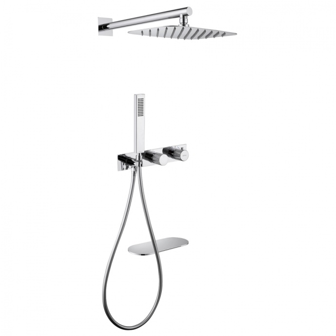 Душевой комплект Abber Rund с термостатом хром AF8750 - 0