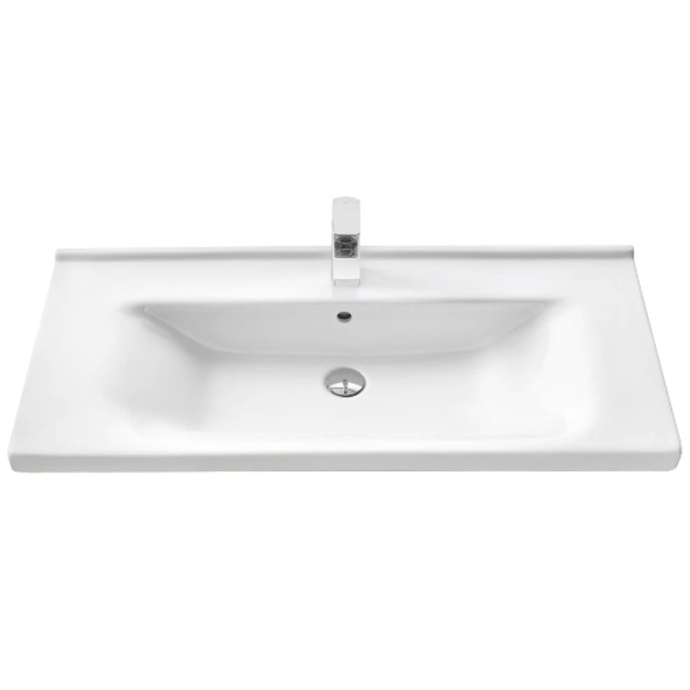 Тумба с раковиной Aquaton Флай 100 белый-светлое дерево 1A2375K0FAX10 - 6