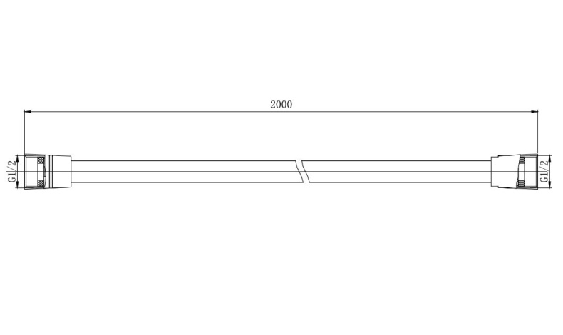 Шланг для душа AQUATEK AQ2112CR, 200 см - 1