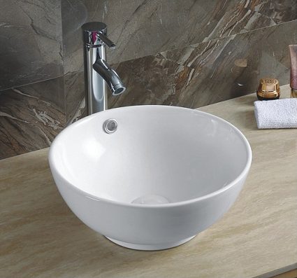 Раковина накладная Ceramalux N белый  9002 - 2