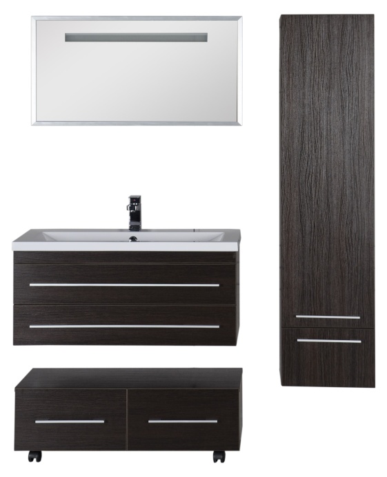 Тумба Aquanet Нота 100 подкатная венге 00170750 - 26