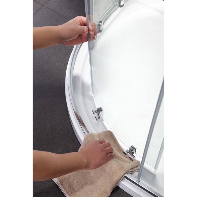 Душевой уголок Black & White Stellar Wind 90х90 хром 1019090 - 2