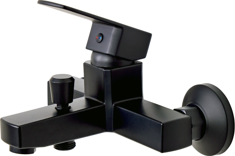 Смеситель для ванны с душем DIWO Суздаль SU-02b черный матовый - 7