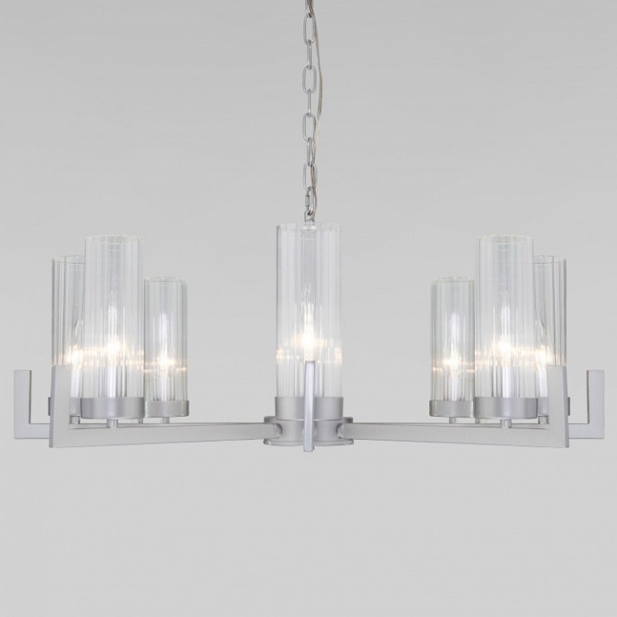 Подвесная люстра Eurosvet Arganie 60133/8 серебро - 0