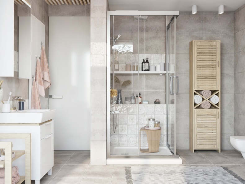 Душевой уголок STWORKI Дублин DE019SC9595200 95x95 см профиль хром матовый 3GW026TTKK000 - 2