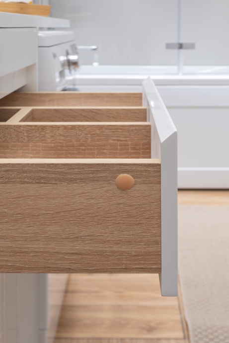 Тумба с раковиной Aquanet Токио 120.2x48.2 1 ящик, 2 двери - 8