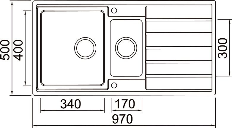 Металлическая мойка Seaman SMR-9750B  SMR-9750B.B - 1