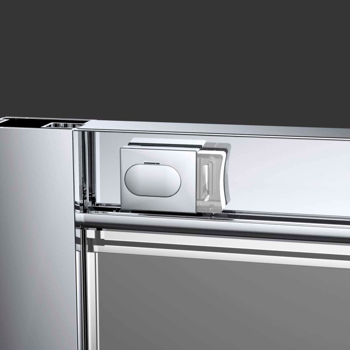 Душевая дверь в нишу Vincea Alpha VDS-3AL130CL 130 см, стекло прозрачное, хром - 4