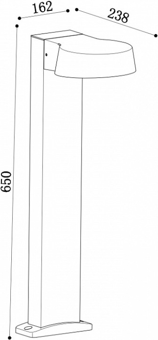 Наземный высокий светильник Maytoni Share O443FL-L12GF3K - 4