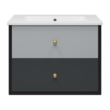 Тумба под раковину Brevita Кристиан 80х57 серый  Кри-06080-01-012Я - 0