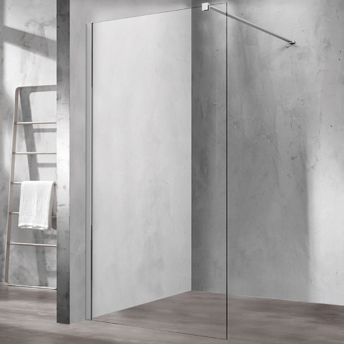 Душевая перегородка Vincea Walk-In 100х200 хром стекло прозрачное VSW-1H100CL - 0