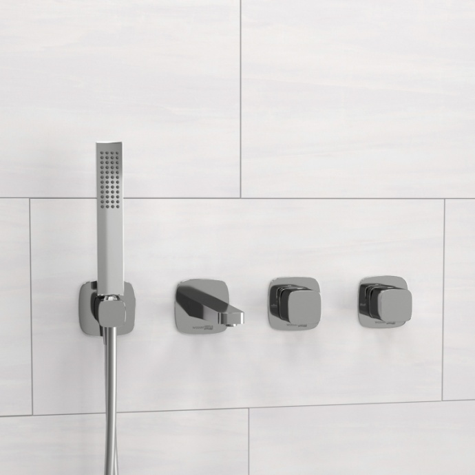 NEW A8651.312.314.326.087.103 Встраиваемый комплект для ванны с лейкой и изливом - 0