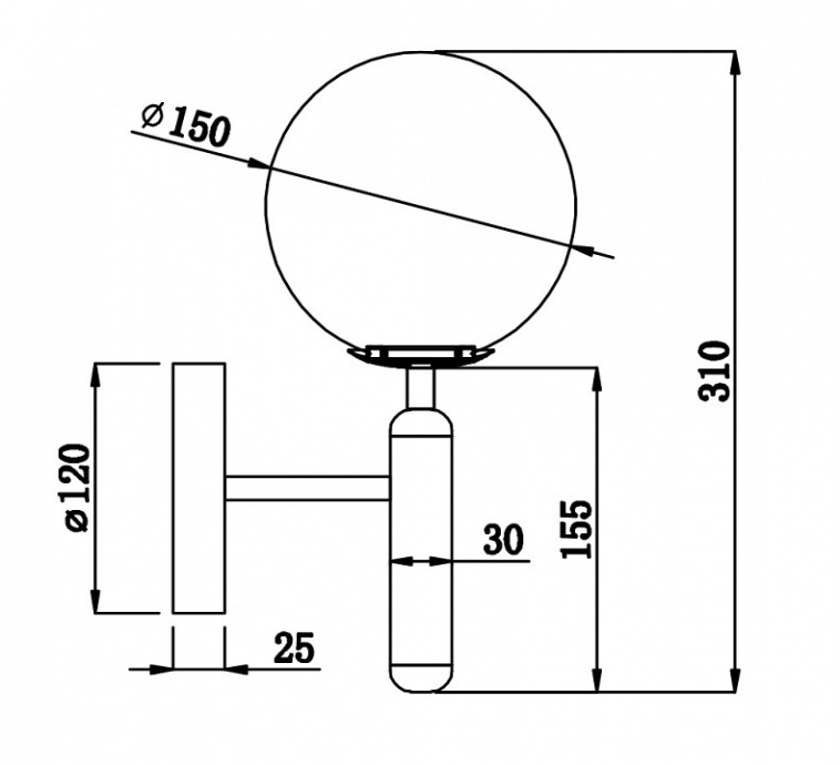 Бра Freya Zelda FR5124WL-01BS - 3