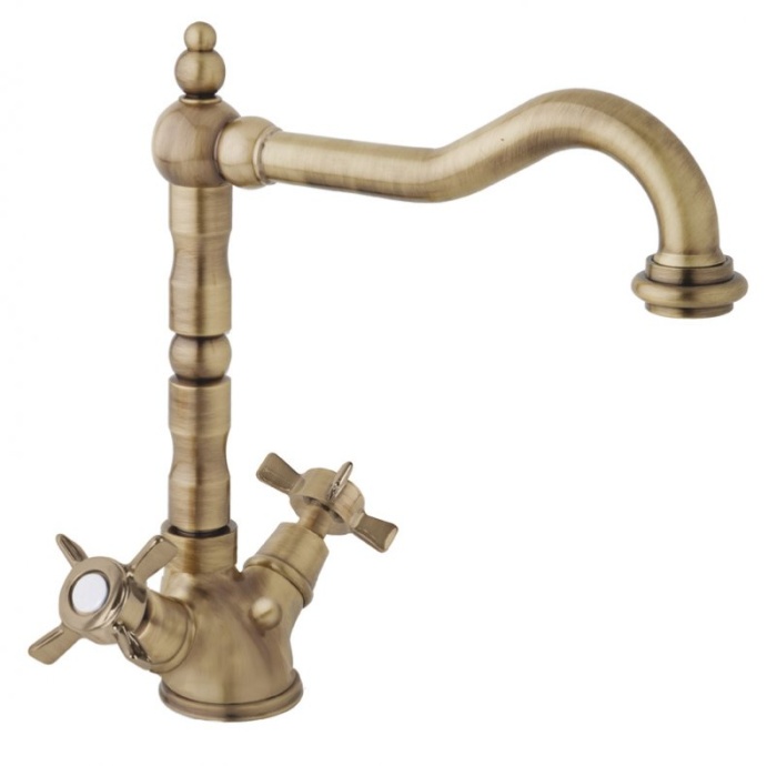 Смеситель для раковины Cezares LORD золото 24 карат  LORD-LS2-03/24 - 1