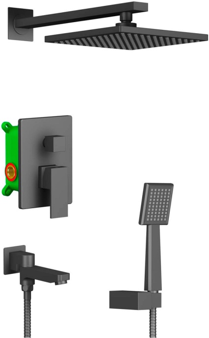 Душевой комплект Timo Selene SX-3069/03SM черный - 0