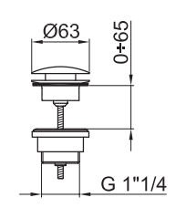 Webert AC0405015 Донный клапан клик-клак 1 1/4