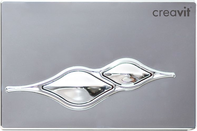 Кнопка смыва Creavit Ufo, хром глянцевый GP1004.00 - 0