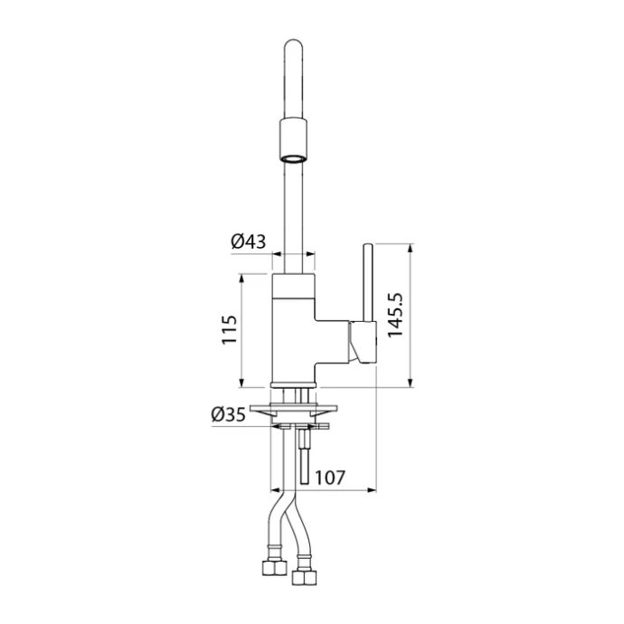 Смеситель для кухни K36BLJ0i05 - 3