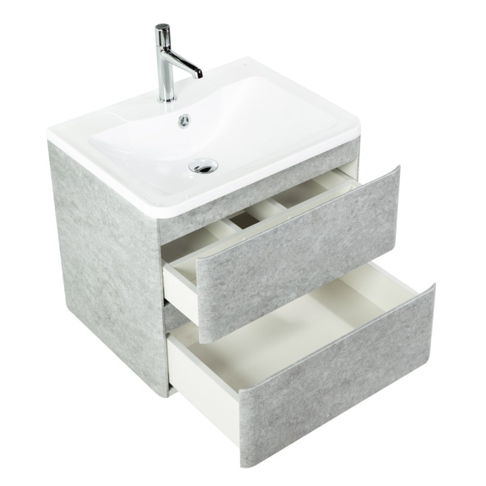 Тумба с раковиной BelBagno Albano 70 серый - 4