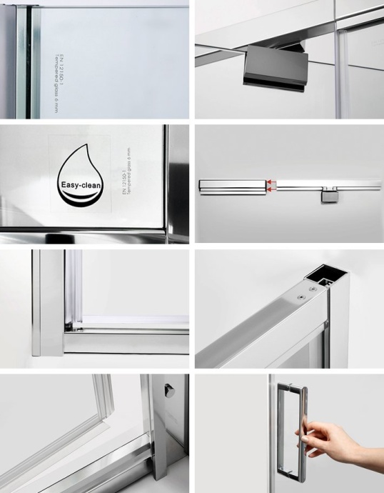 Душевой уголок Wasserkraft Berkel 48P17 100x80 см - 4