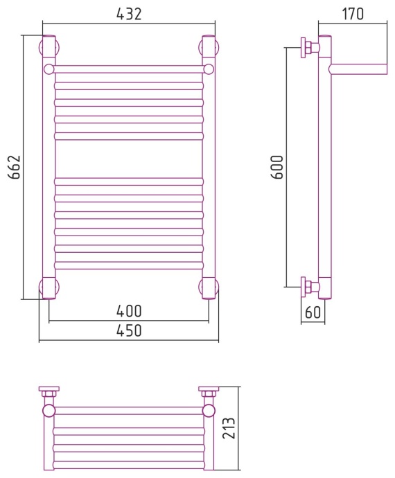 Полотенцесушитель водяной ДР 