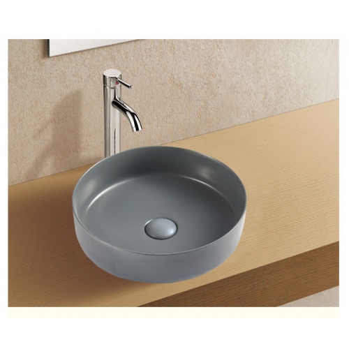 Раковина накладная Weltwasser WW Elbach 3134 MDG 35.5 матовый темно-серый  10000004516 - 0
