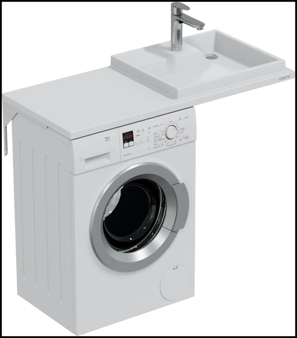 Раковина над стиральной машиной Санта Юпитер 110 R белый 900132 - 3