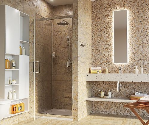 Душевая дверь в нишу Wasserkraft Salm 27I27 - 1