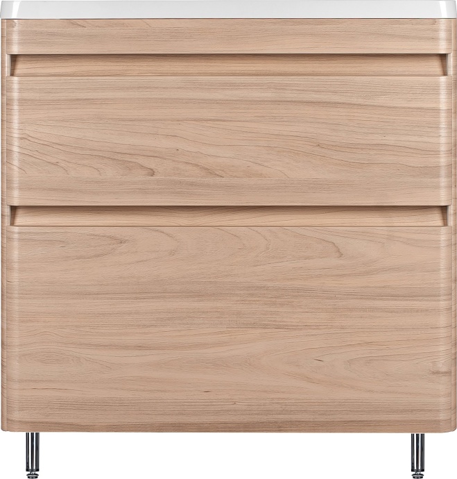 Тумба для комплекта Style Line Атлантика 80 Люкс Plus, напольная, ясень перламутр ЛС-00000688 - 3